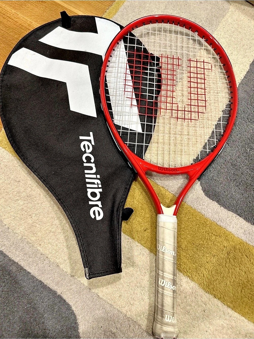 Wilson Roger Federer Kids Recreational Tennis Racket 23” Length 3- 5/8 Grip Red